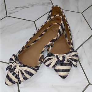 A new day• navy and white flats!